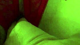 Shaved pussy in red thongs all wet and ready