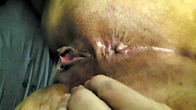 Wife's first black cock cumshot!