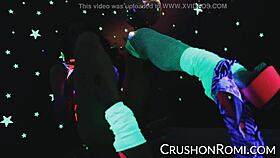 Crush Girls - Romi Stuffing Her Shaved Pussy With Toys