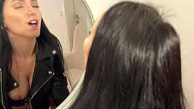 Oh, that milf in leather cums twice on my big cock