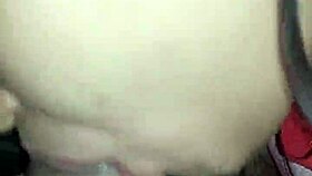 Intense blowjob on huge cock!