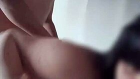 Me and my roommate get caught in a steamy homemade session