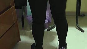 i hired a cleaning lady and she showed up in see-through leggings