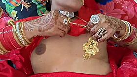 Beautiful Indian babe celebrates Karwa Chauth with friends