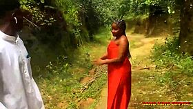 desi girlfriend outdoor bush fuck with lover