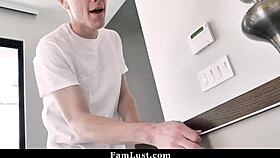 Cute Step Sister And Step Mom Have Threesome With Step Brother 😘