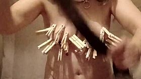 Slave F Self-Session With Clamps And Belt 😈