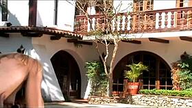 Oh, she writhes in bliss riding big black cock, feeling it enter her tight ass from behind!