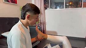 Yoga instructor fucks horny curvy latina with big tits and ass