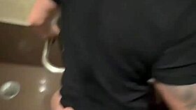 hot slut surrenders ass to big cock in shop bathroom