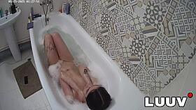 Luuv Vilika shares her private bath routine on camera