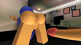 Roblox girl gets fucked by intruder 😱