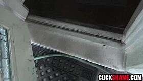 Curious Husband Peeps On Wife And Lover Sharing Moments