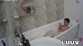 Luuv Vilika shares her private bath routine on camera
