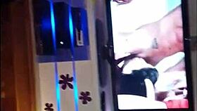 why does this chubby teen masturbate with her glass dildo?