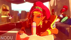 Urbosa is sucking and fucking with passion, it's so hot and intense 😈