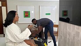 Did the motel technician fix more than the TV in my room?