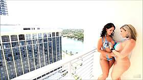 Beautiful Brunette Latina Raquel's Big Ass Pussy Lesbian Lick Cum Dildo Toys