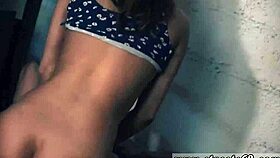 teen experiences extreme bdsm with strap on for first time at house party