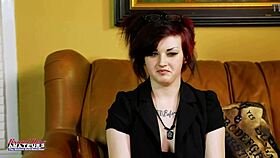 Inked marci dildo fucks pussy