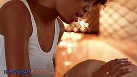 In the massage room, luna corazon enjoys hot lesbian fun