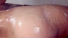 Latina Babe Takes Shower, Neighbor Makes Unexpected Entrance