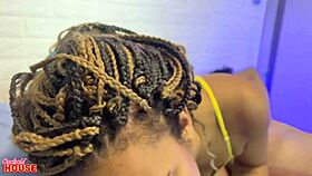 Baiana Novinha Phones Cuckold Boyfriend While Fucking Two Guys