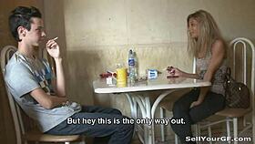 Bold cumshot on shaved pussy