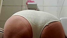 Wife Washing Peeing And Showing Ass