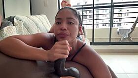 Delicious Blowjob For Best Friend's Big Black Cock In Amateur Couple Roleplay