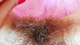 Hairy Pussy Big Clit Closeup Dripping Wet Grool Intense Solo Masturbation