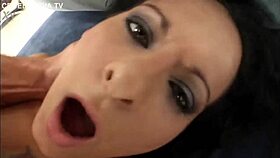 ass fucking brunette swallows cum in anal sex with mary milf european