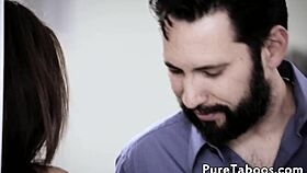 Glamcore teen anally fucked by older man in fantasy scene