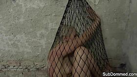 Dominated Euro Trapped In Web By Maledom