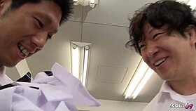 Petite Japanese Teen Seduces Classmate To Creampie Fuck On Toilet In Full Uncensored Jav Porn