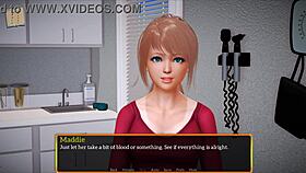 Blonde Plays Exciting Game!