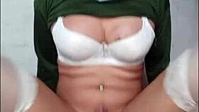 Shemale Hijab Ride A Big Dildo And Cum