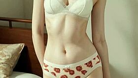 Lingerie models in flower panties!