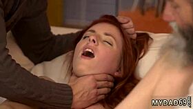 i's practicing anal and sloppy blowjob with teen tits unexpectedly