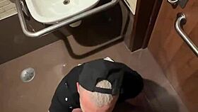 hot slut surrenders ass to big cock in shop bathroom