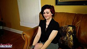 Inked marci dildo fucks pussy