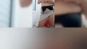 I shake my big tits while masturbating