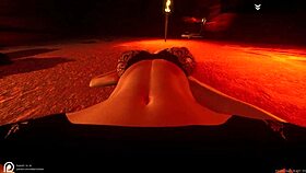 wild life - big ass big tit curvy white milf serenia dresses up like a slut and fucks her big black dick nero by the fire