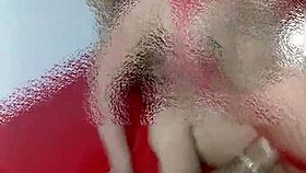 The mature woman does double penetration with shy guys