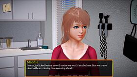 Blonde Plays Exciting Game!