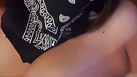 Latina With Big Nipples And Milky Tits Masturbates Anal With Dildo.