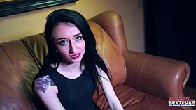 horny blonde hannah and cute brunette olyssia share a cock