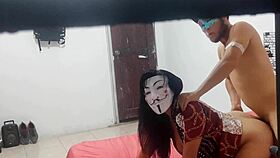 hidden camera records cuckold seeing wife with another man