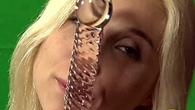 nerdy math tutor pulls out big toy to motivate blonde