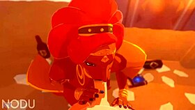 Urbosa is sucking and fucking with passion, it's so hot and intense 😈